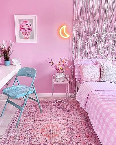 Micpolo 15.7"x118" Pink Wallpaper Contact Paper Pink Peel and Stick Wallpaper Lavender Self Adhesive Contact Paper for Cabinets Girls Bedroom Wallcovering Furniture Countertop Vinyl Roll - Image 4