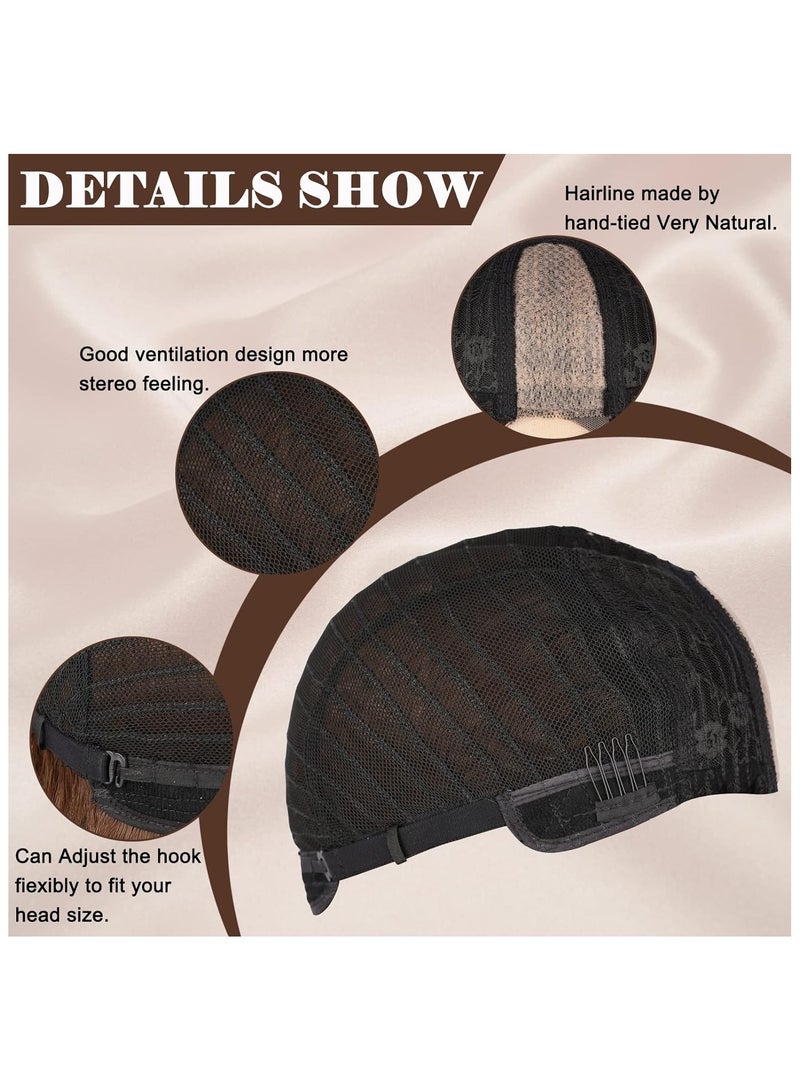 إستيل شعر مستعار طويل بني مختلط أشقر مموج للنساء 26 بوصة الجزء الأوسط مجعد شعر مستعار مموج ذو مظهر طبيعي شعر مستعار صناعي مقاوم للحرارة من الألياف للاستخدام اليومي للحفلات (أشقر بني مختلط) - Image 5