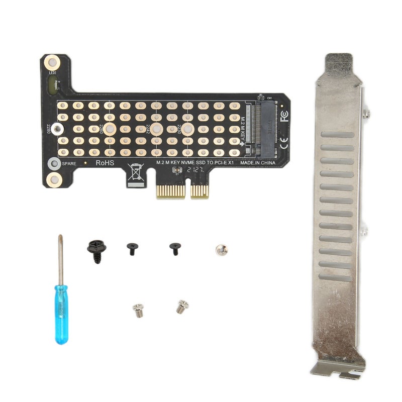 إكسبريس بطاقة محول M.2 NVMe PCIE مع فتحة تبريد ومؤشر LED - لوحة PCB مقواة لقرص صلب 2230 2242 2260 2280 - Image 1