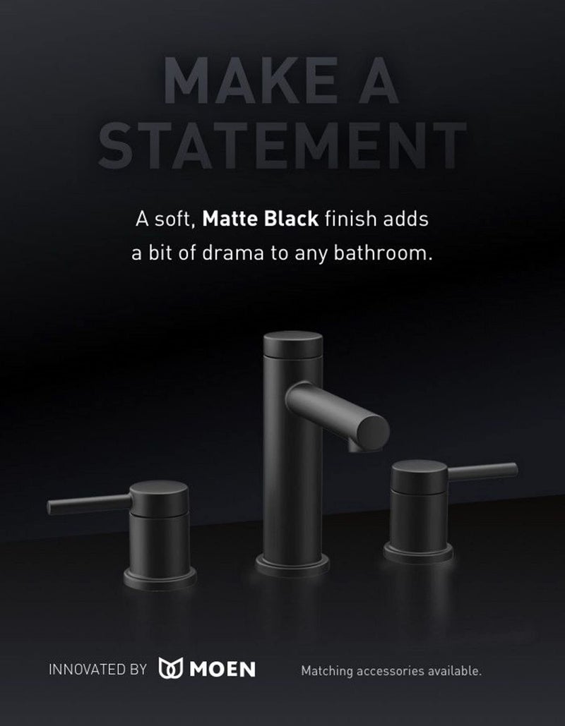 Moen T4191BL Align Transfer Valve Trim, Matte Black Matte Black Matte Black - Image 2