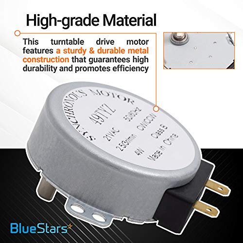 BlueStars [تم الترقية] WB26X10038 قطعة استبدال محرك دوار للميكروويف من بلو ستارز - متوافق مع ميكروويف GE و Kenmore - يستبدل 5304408980 WB26X10038 AP2024962 PS237772 - Image 5