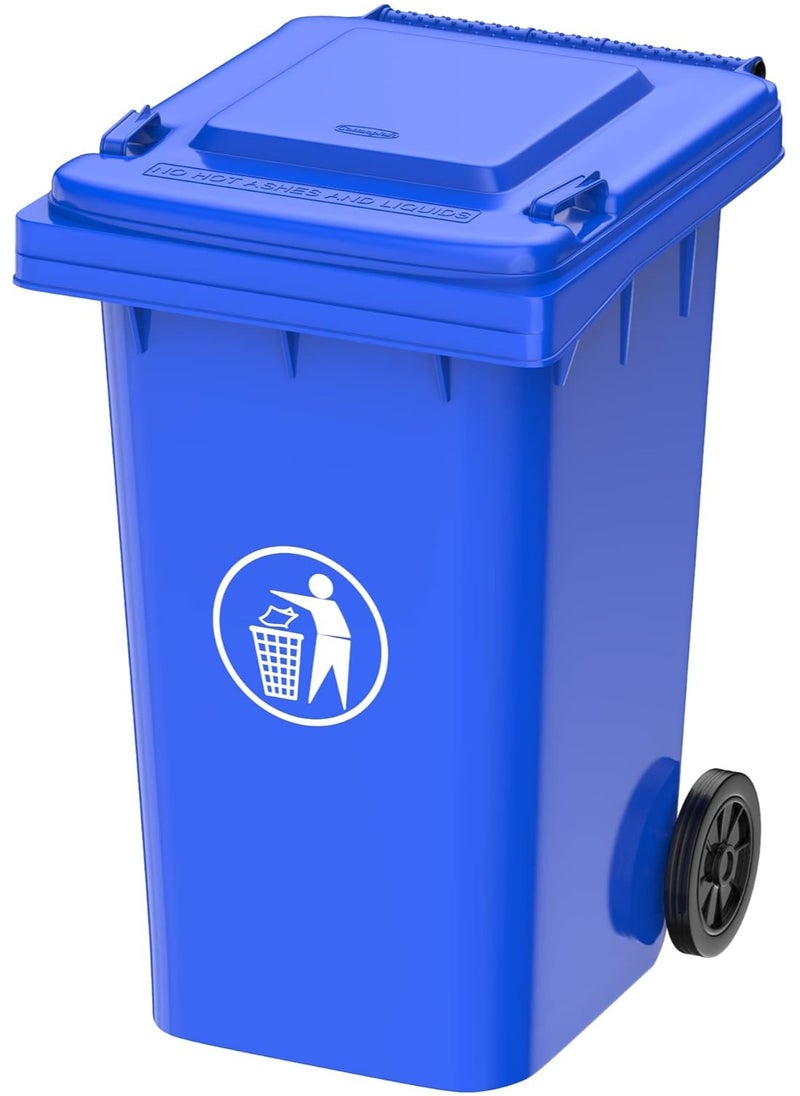 Festive Gallery Garbage Bin 120 Litre with wheel and pedal - Heavy Duty Kitchen Dust Bin Outdoor Recycle Trash Can Large Industrial Waste bin Trash bin (Blue)  - Image 1