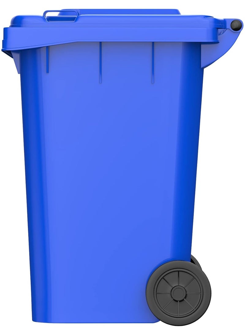 Festive Gallery Garbage Bin 120 Litre with wheel and pedal - Heavy Duty Kitchen Dust Bin Outdoor Recycle Trash Can Large Industrial Waste bin Trash bin (Blue)  - Image 3