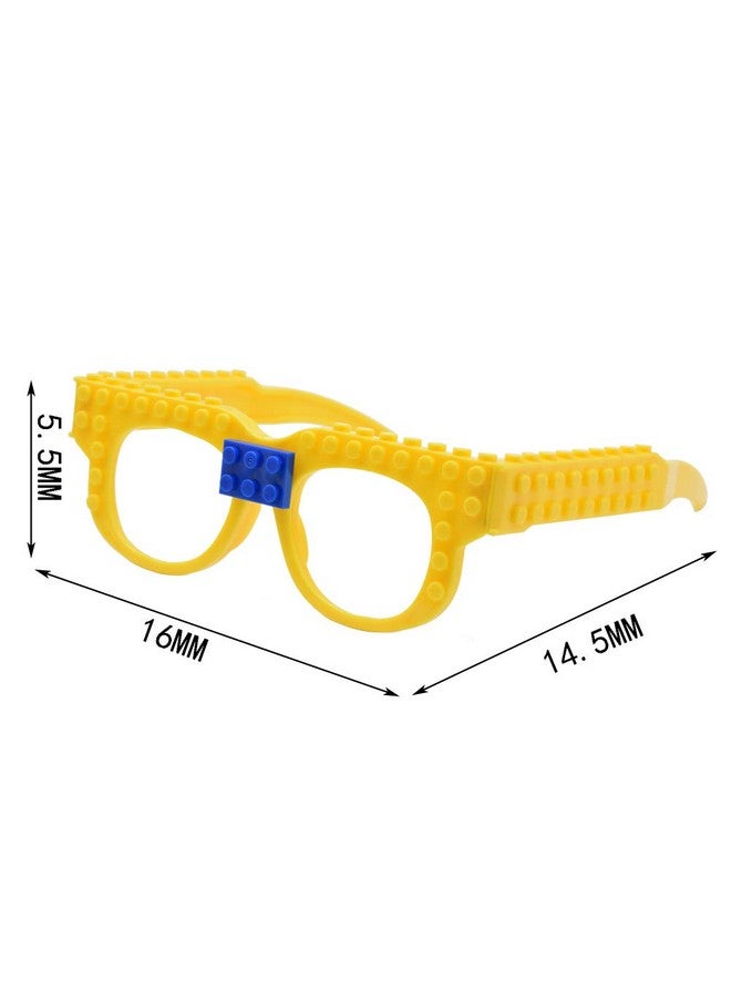 BYSON نظارات طوب البناء DIY هدايا حفلات عيد الميلاد للأطفال تعليم مبكر تنوير ذكاء ألعاب إبداعية لوازم حفلات زينة لطوب البناء للأطفال 9 قطع/مجموعة - Image 5