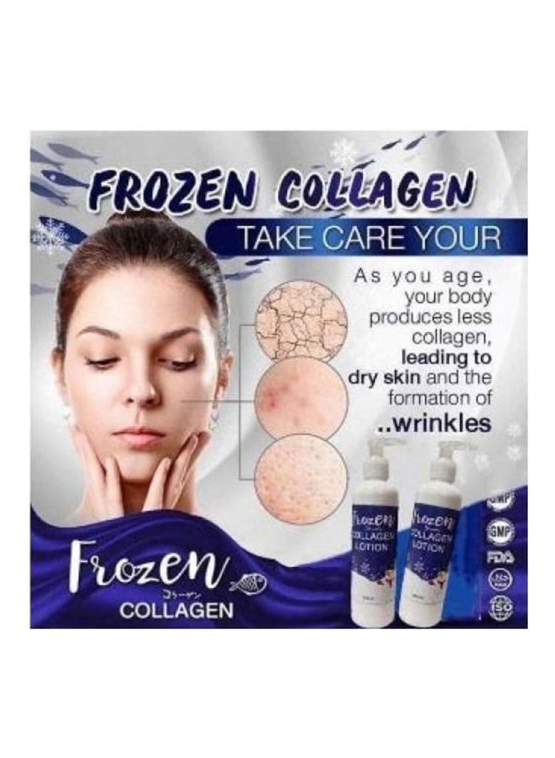 Frozen Collagen لوشن الجسم فروزن وايت بلس بعامل حماية من الشمس SPF60 PA+++، 500 مل - Image 2