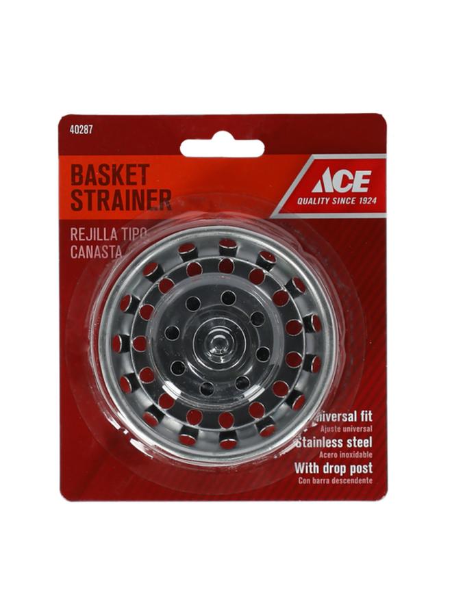 ACE Stainless Steel Basket Strainer Chrome 1.5inch - Image 1