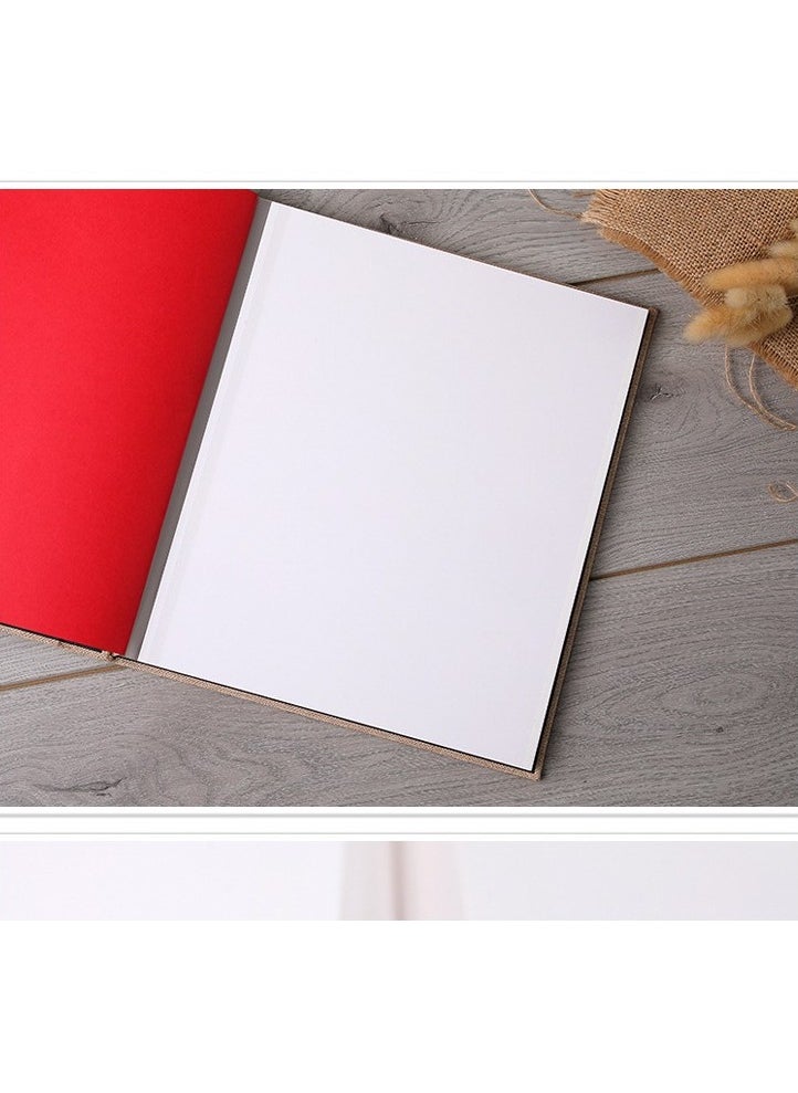 Generic Photo Albums, Extra Large Capacity Family Wedding Picture Albums Photo Book, Self-stick Photos Hand Made DIY Albums, Memory Book Holds 3x5, 4x6, 5x7, 6x8, 8x10 Inch Photos (Cream)  - Image 4