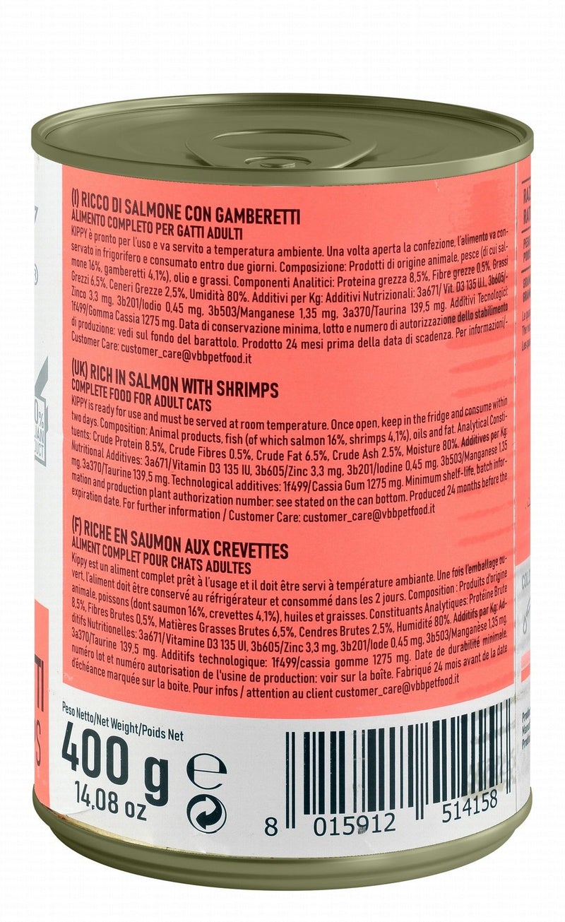 Kippy Pate Cat Food with Salmon and Shrimp for Adult Cats - 400 gr - Image 2