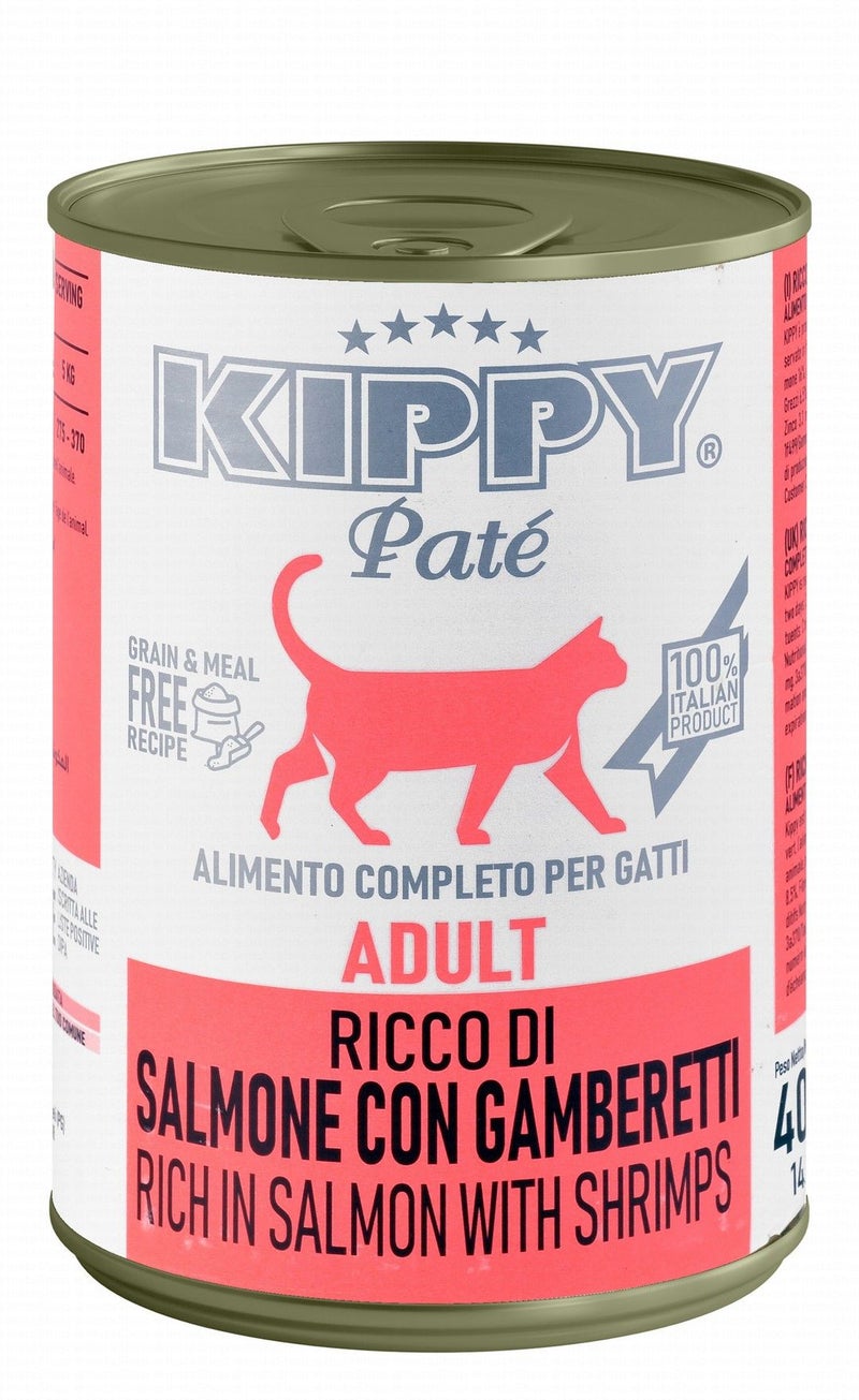 Kippy Pate Cat Food with Salmon and Shrimp for Adult Cats - 400 gr - Image 1