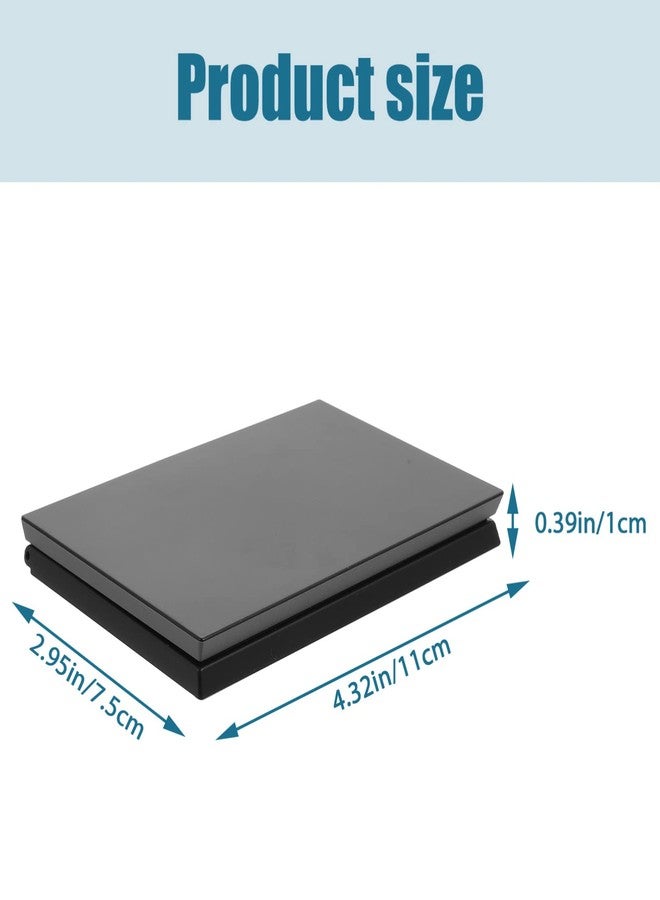 Beaupretty Metal Tray Empty Magnetic Eyeshadow, Matte Black Magnet Empty Box Compact Make Up Pallete with Mirror and 8Pcs Round Metal Pans Makeup Pallet - Image 3