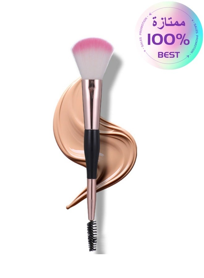 Generic Double Ended Makeup Brushes, Flawless Round Brush for Foundation and Concealer, Double Ended Makeup Brush for Blending Powder,  - Image 1