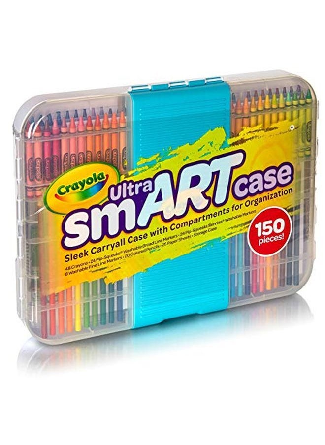 Crayola - Ultra Smart Case Art Tool Kit Cool Case With Multiple Compartments Great Gift - Image 1