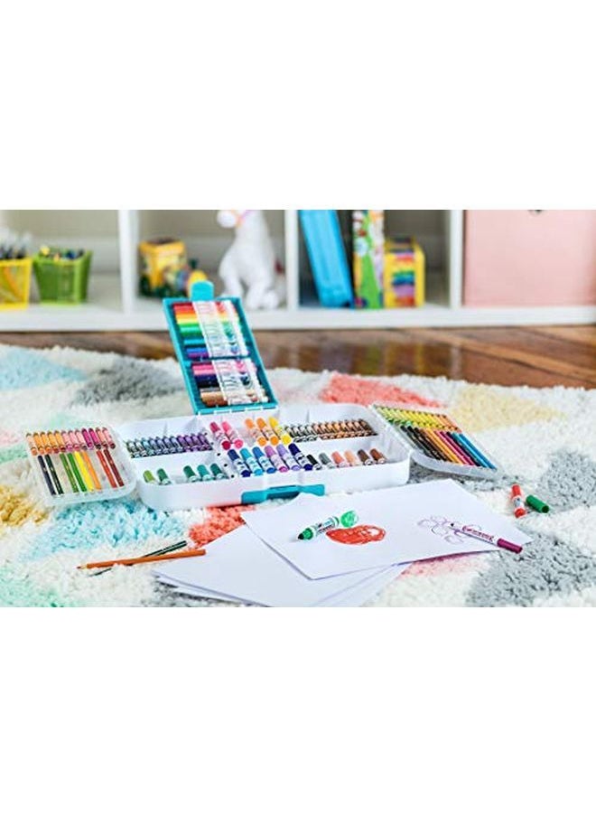 Crayola - Ultra Smart Case Art Tool Kit Cool Case With Multiple Compartments Great Gift - Image 1