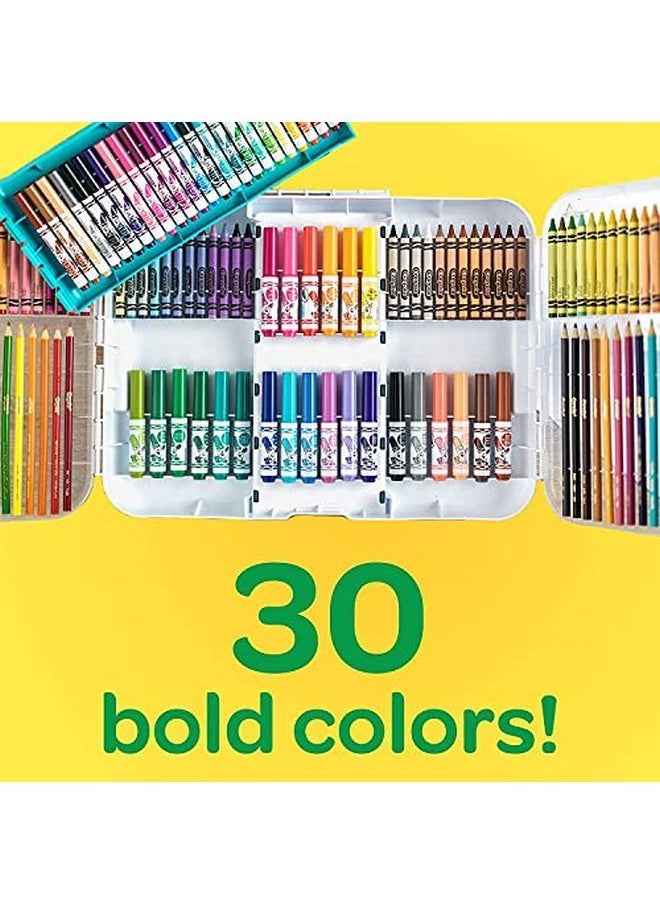 Crayola - Ultra Smart Case Art Tool Kit Cool Case With Multiple Compartments Great Gift - Image 1