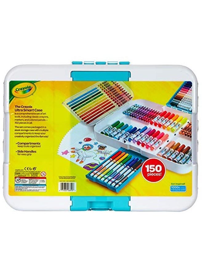 Crayola - Ultra Smart Case Art Tool Kit Cool Case With Multiple Compartments Great Gift - Image 1