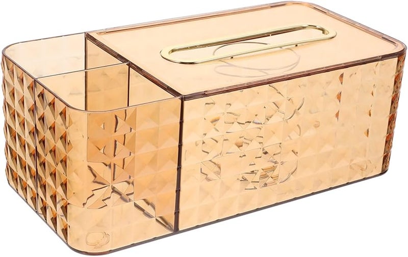 صندوق تخزين مكتبي متعدد الوظائف بتصميم مقسم للمناديل وأجهزة التحكم عن بعد والمستلزمات المتنوعة - Image 2