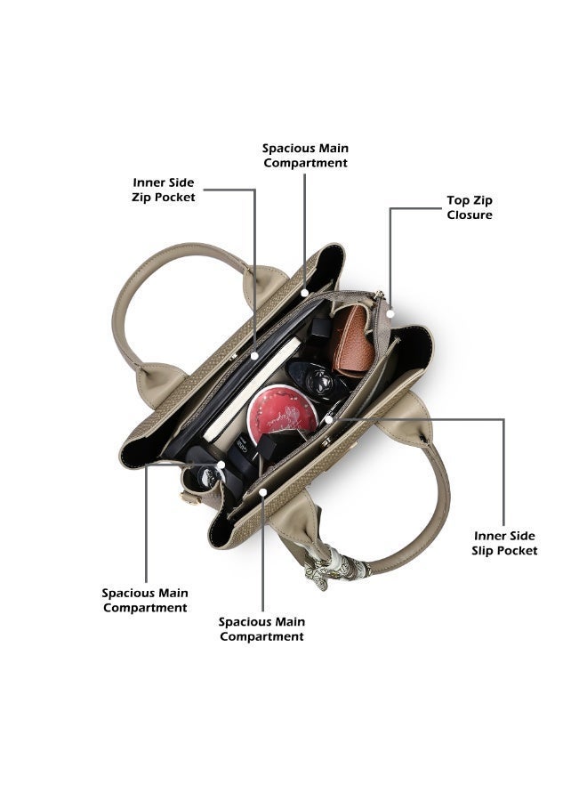 لافي حقيبة ساتشيل نسائية متوسطة تاكوما  بنية - Image 3