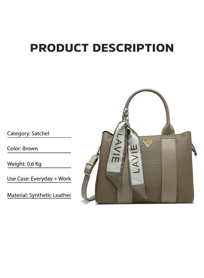 لافي حقيبة ساتشيل نسائية متوسطة تاكوما  بنية - Image 5