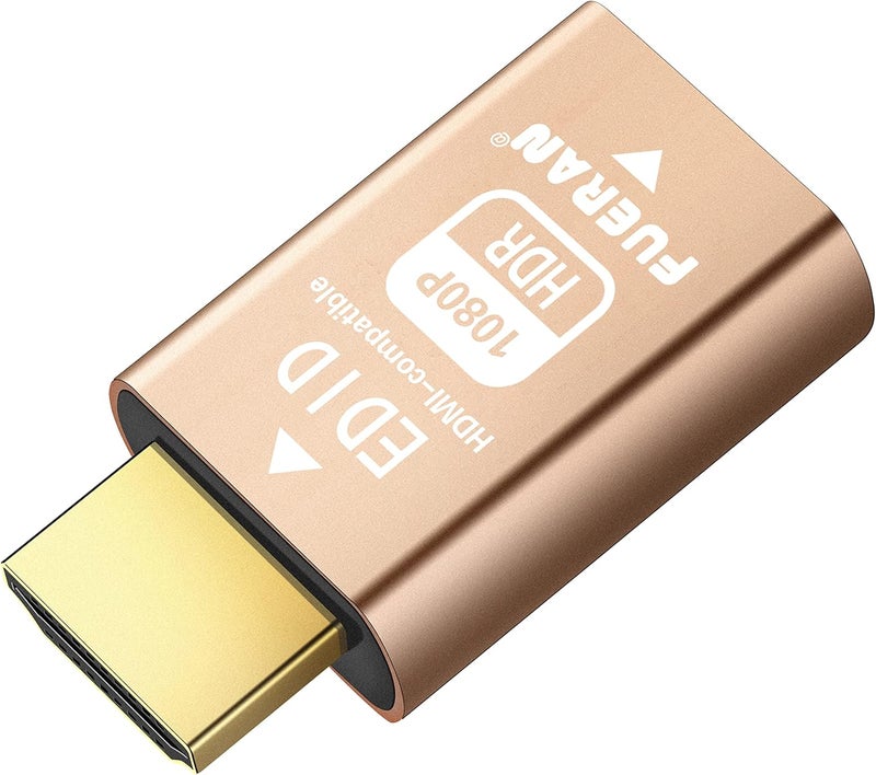فييران محاكي EDID HDMI - تمرير لمقسمات الفيديو والمفاتيح وأجهزة التمديد ومستقبلات AV - محاكي HDMI وهمي، إخراج إشارة مستقر (1920x1080@60Hz-HDR) - Image 1