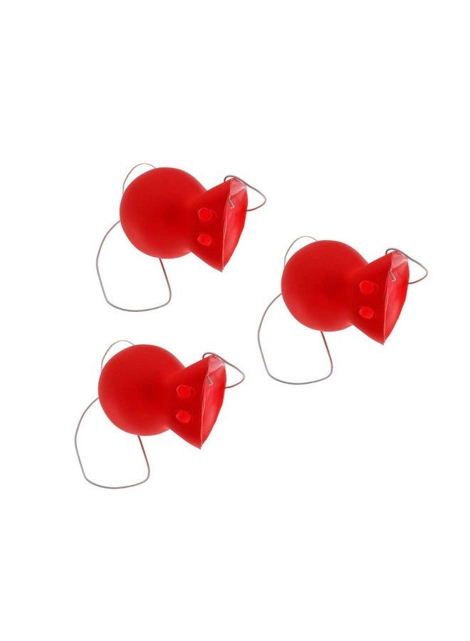 Dzrige 3Pcs Red Clown Nose Rubber Clown Nose Honking Squeaking Clown Nose Cosplay Party Fun Stage Halloween Performance Props Festival Make Up Circus Clown Nose Supplies Party Decoration - Image 1