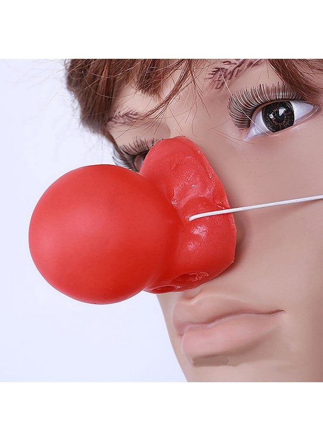Dzrige 3Pcs Red Clown Nose Rubber Clown Nose Honking Squeaking Clown Nose Cosplay Party Fun Stage Halloween Performance Props Festival Make Up Circus Clown Nose Supplies Party Decoration - Image 5