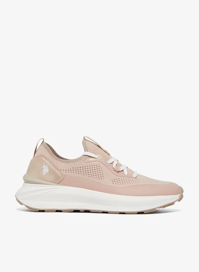 U.S. Polo Assn. Women's Beige Low-Top Ultra-Light Shoe Shoes - Your All-Day Friend Who Really Cares for Your Feet, from Morning Jogs to Late-Night Strolls!
