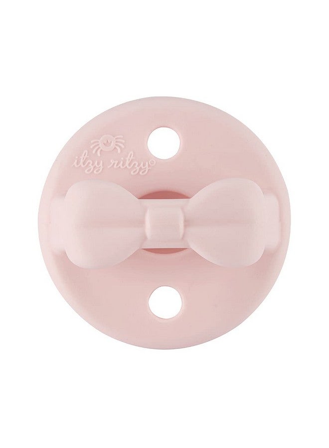 Itzy Ritzy لهايات إيتزي ريتزي السيليكونية التقويمية - لهاية إيتزي مع مقبض قابل للطي وفتحتين للهواء لزيادة الأمان، لهايات للأطفال من عمر 0 - 6 أشهر (حذاء الباليه وزهرة الربيع) - Image 5