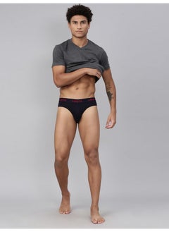 Levi's Levi's Men's Cotton Style #009 Neo Regular Fit Solid Brief (Pack of 2) (#009-BRIEF-LT GMEL/Navy-P2_Lt. Grey Melange, L)  - Image 2