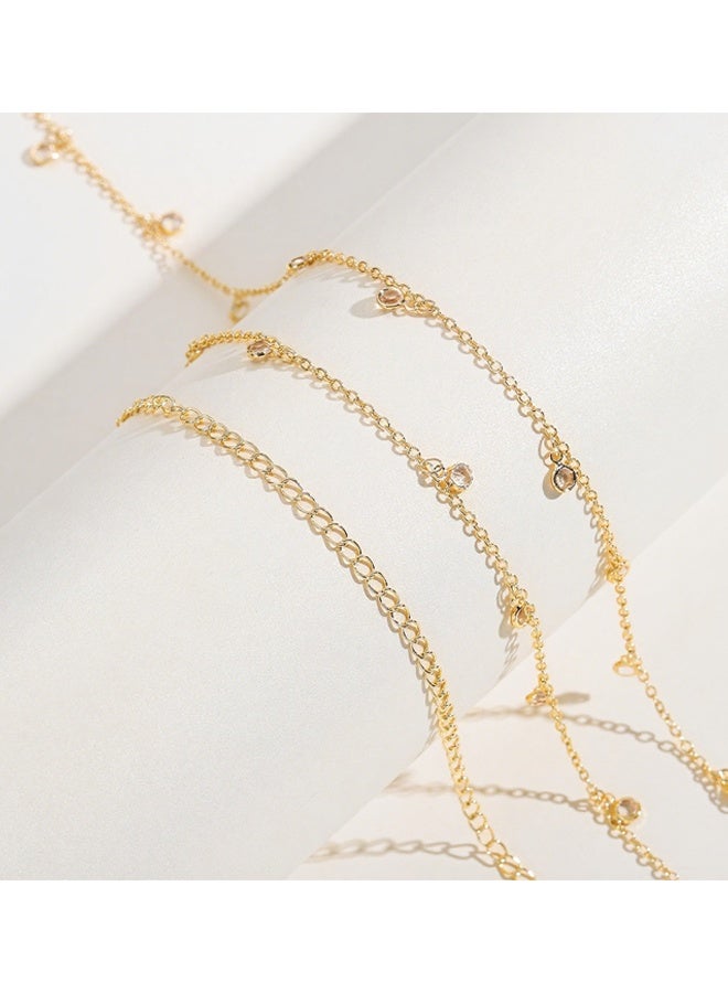 Crystal Pendant Flat Diamond Waist Chains Tassel Metal Chains Simple and Beautiful for Women Ideal for Summer Dresses, Beach Outfits, Cocktail Parties Date Nights Music Festivals Casual Daily Wear, Wedding Guest Looks and Formal Events - Image 5