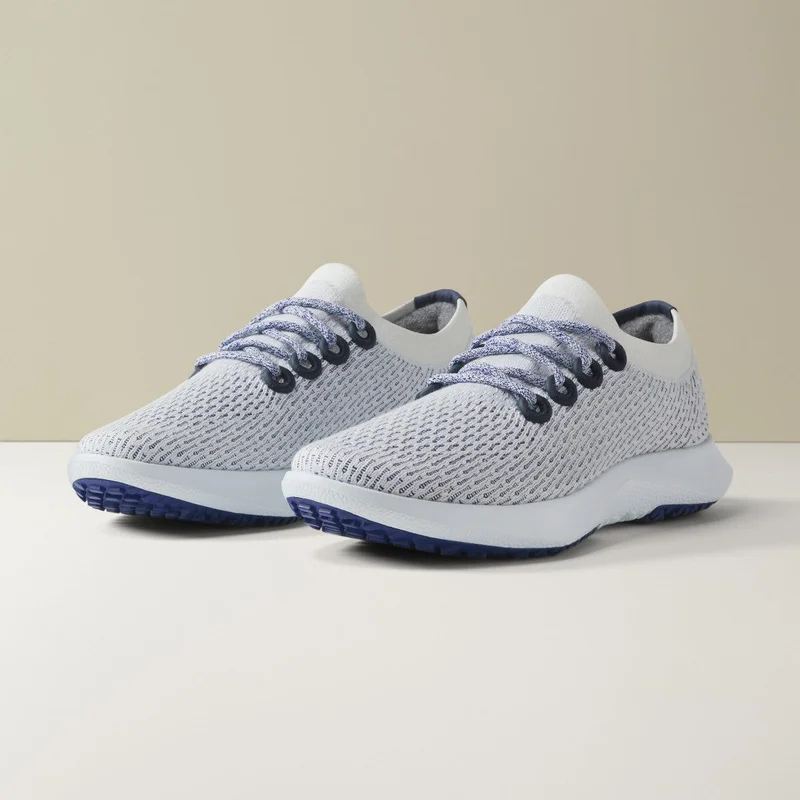 Allbirds  Women's Tree Dasher 2 - Blizzard/Hazy Cobalt (Clarity Blue Sole) for Women | Best Price UAE