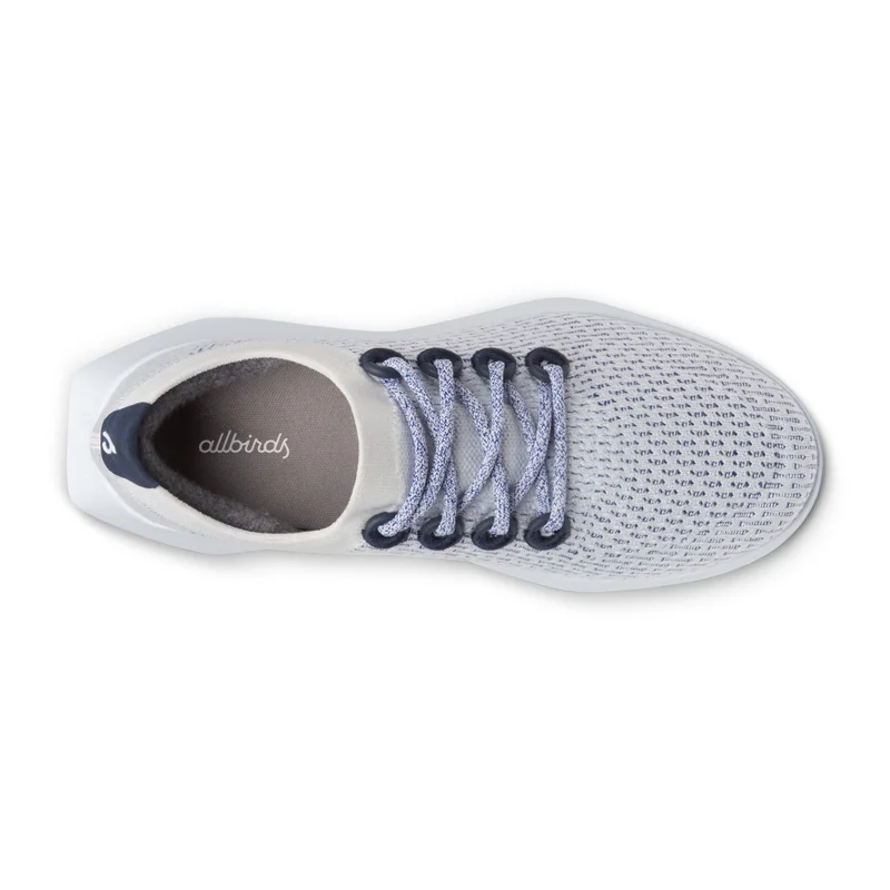Allbirds  Women's Tree Dasher 2 - Blizzard/Hazy Cobalt (Clarity Blue Sole) for Women | Best Price UAE