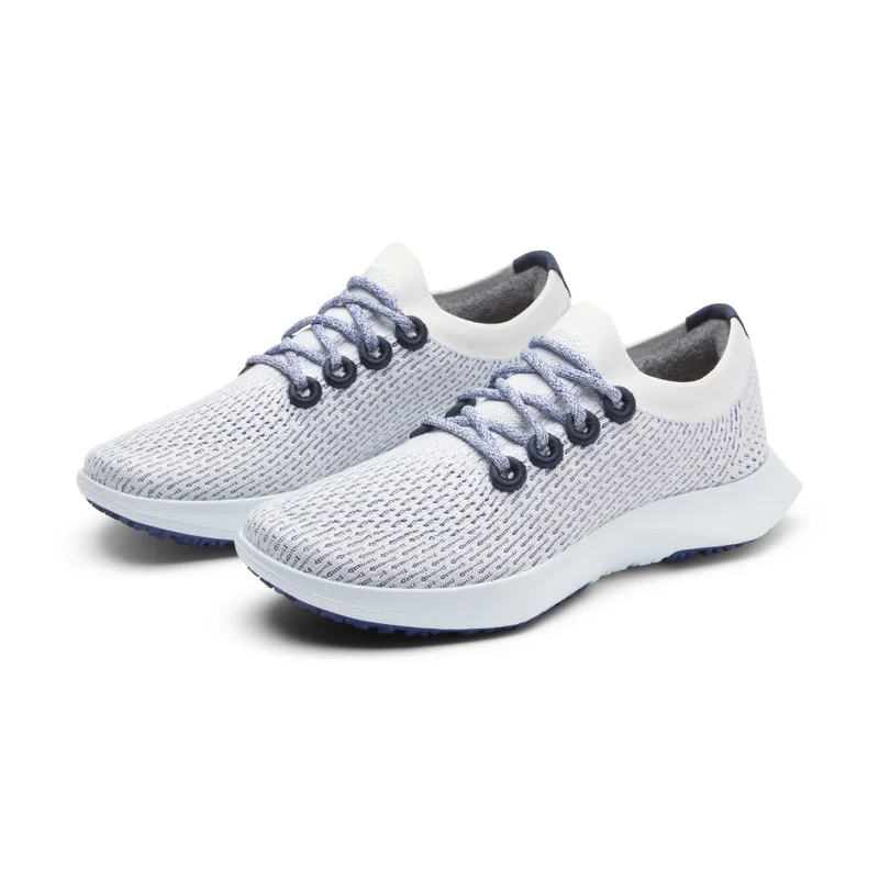 Allbirds  Women's Tree Dasher 2 - Blizzard/Hazy Cobalt (Clarity Blue Sole) for Women | Best Price UAE