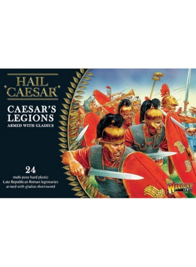 Warlord Games Hail Caesar: Caesarian Roman Legions Armed with Gladius Military Table Top Wargaming Plastic Model Kit WGH-CR-01 - Image 1