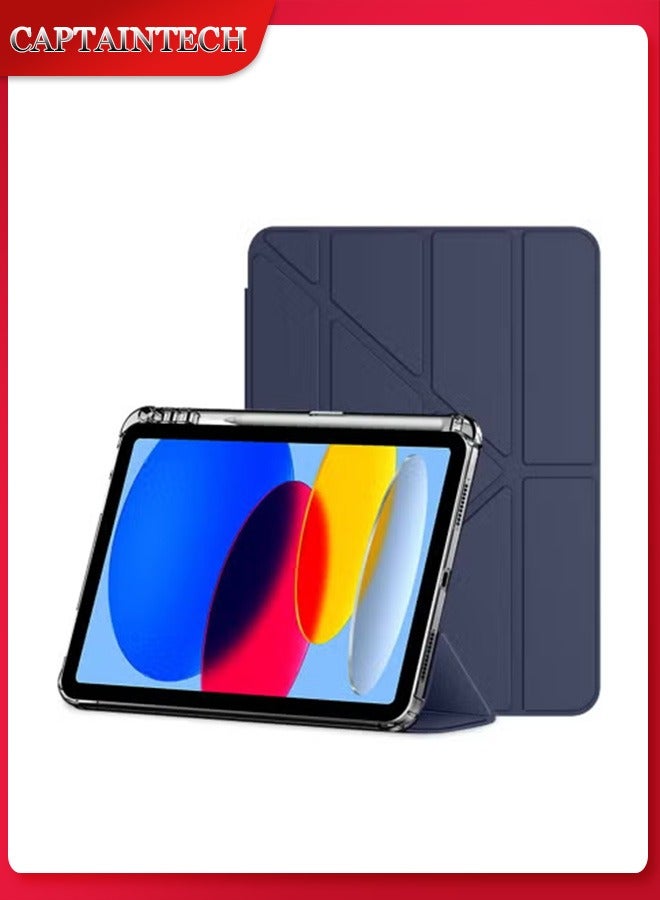 Captaintech iPad 10th Gen Case (2022, 10.9) – Slim Hard Shell Cover with Stand | Protective Smart Cover for iPad 10 - Image 1