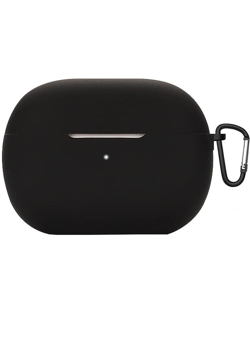 Anti-lost Silicone Carabiner Protective Case Cover for Redmi Buds 4 Pro (Black) 