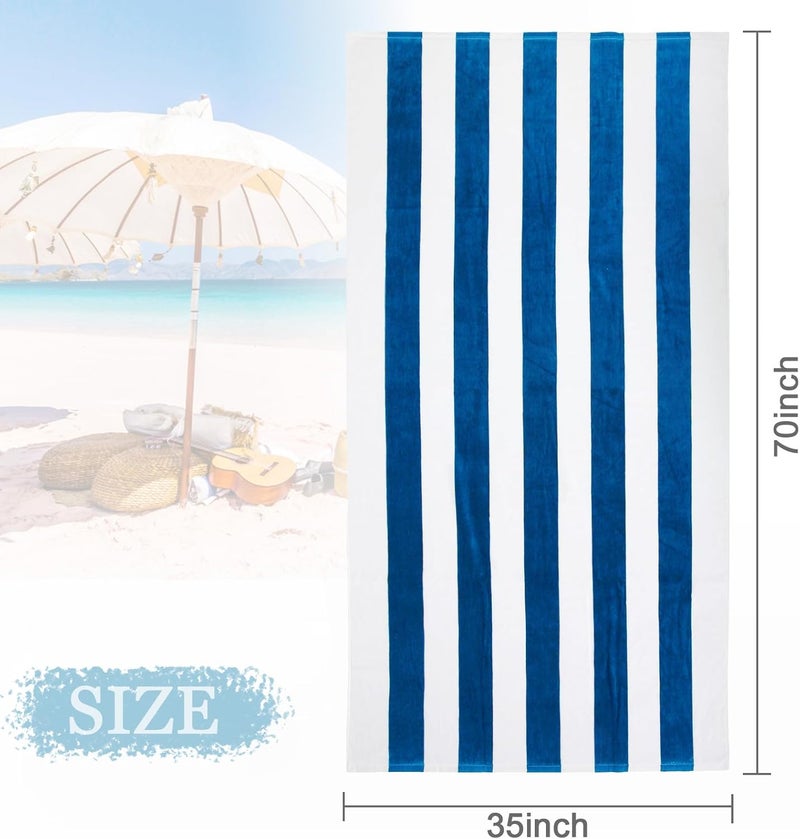 Oversized Cabana Stripe Beach Towel - Image 2