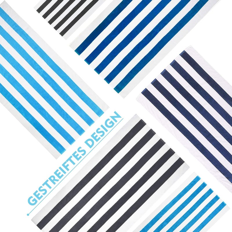 Oversized Cabana Stripe Beach Towel - Image 4