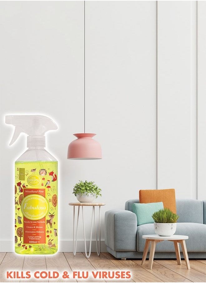 Fabulosa - Multi-Purpose Disinfectant Concentrated Cleaner Spray - Woodland Pine 500ml - Image 1
