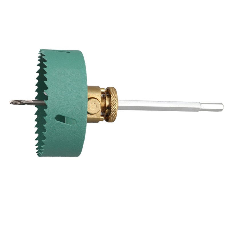 Quick Release Hole Opener 7.5mm Hex Shank Downlight Hole Saw Drill Bit with 125mm Dust Cover for Gypsum Board Ceiling 80mm - Image 4