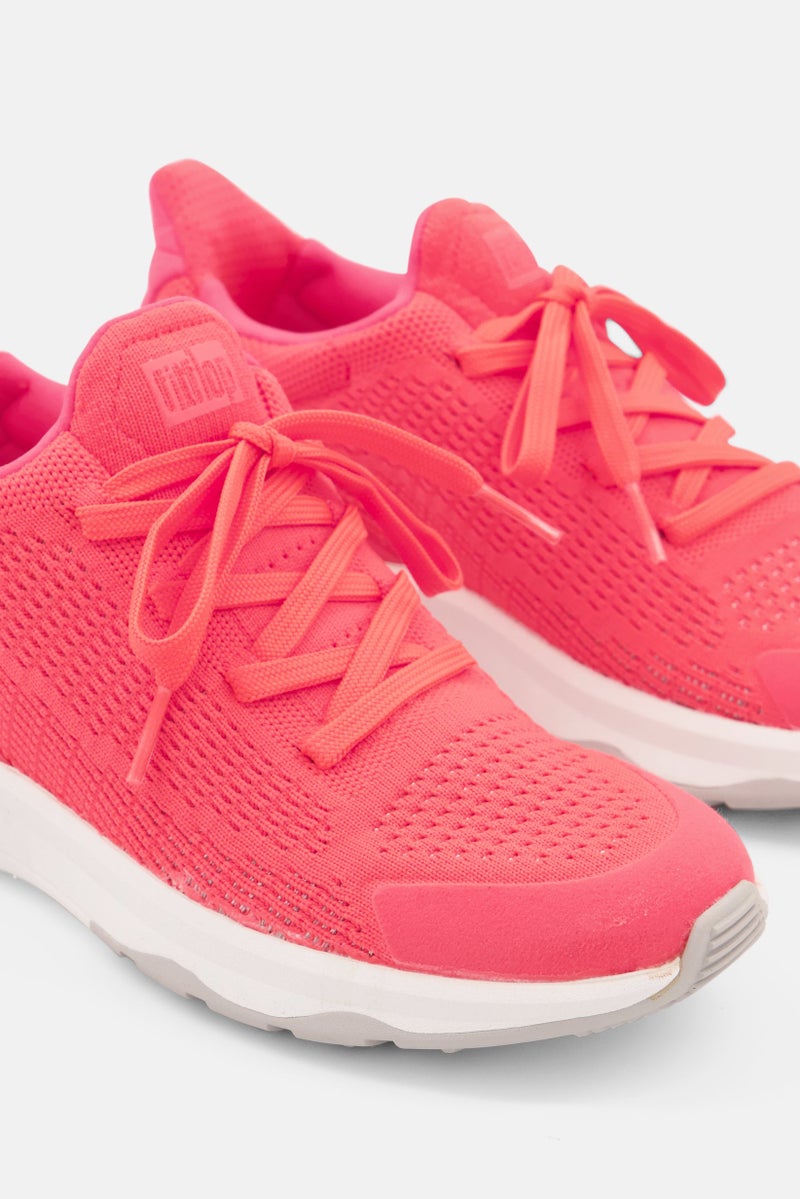 FitFlop Women Vitamin Ffx Knit Sport Shoes, Neon Orange - Image 3