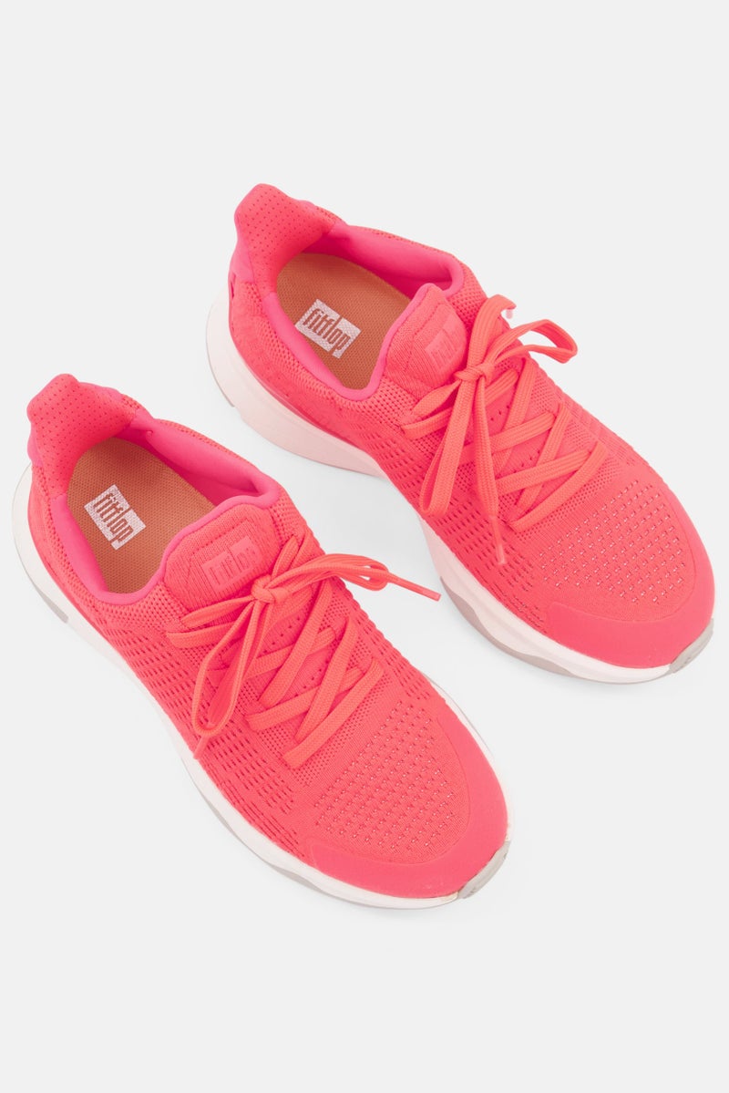 FitFlop Women Vitamin Ffx Knit Sport Shoes, Neon Orange - Image 2