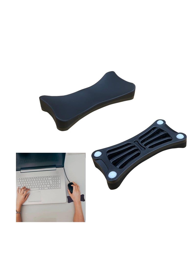 Barakah Ergonomic Gliding Palm Rest, Sliding Wrist Pad with 4 Scroll Wheels, Moves with Mouse, Carpal Tunnel Relief, Typing Support for Computer, Laptop, Mac, Lightweight Office Aid - Image 1