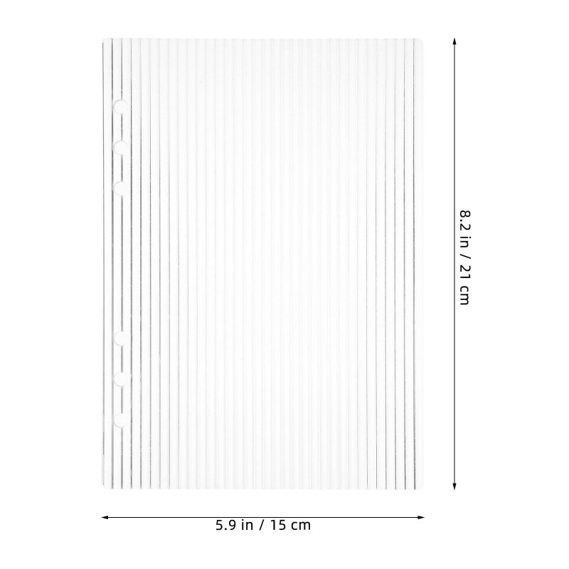 FOYTOKI Binder 6-Ring Acrylic Binder Notebook Cover A5 Acrylic Planner Budget Binder Notebook Cover Binder Notebook Cover Notebook Shell - Image 2