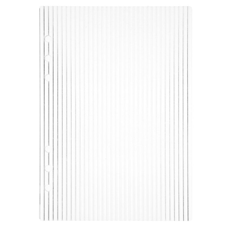 FOYTOKI Binder 6-Ring Acrylic Binder Notebook Cover A5 Acrylic Planner Budget Binder Notebook Cover Binder Notebook Cover Notebook Shell - Image 1