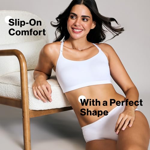 NYKD (NYB165 Cotton Non Padded & Non Wired Full Coverage Slip On T-Shirt Bra for Women | Easy Breezy Soft Fabric with Hidden Shaper Sling for No Side Bulge & Detachable Strap - White - Image 2