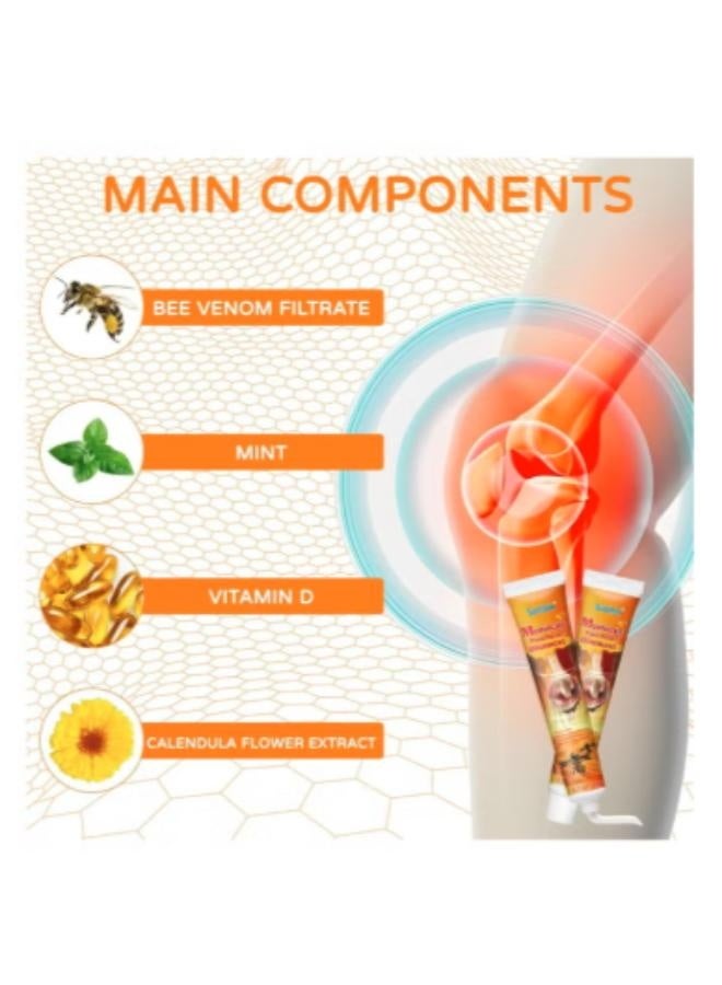 سوميفون قطعتين من مرهم سم النحل الطبيعي – الراحة العميقة لآلام المفاصل والعضلات 20 جرام - Image 3