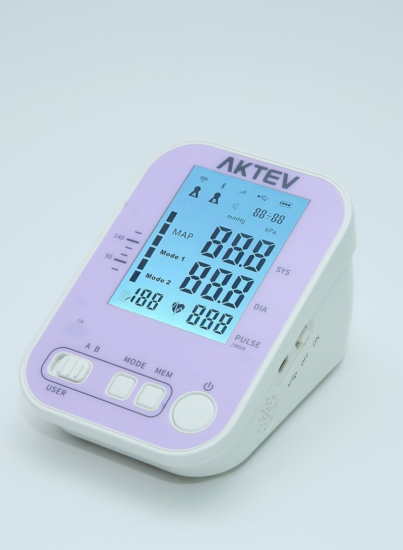 AKTEV PW3Pro PulseWave BP Monitor With Built-in Stethoscope and Lithium Battery - Image 4