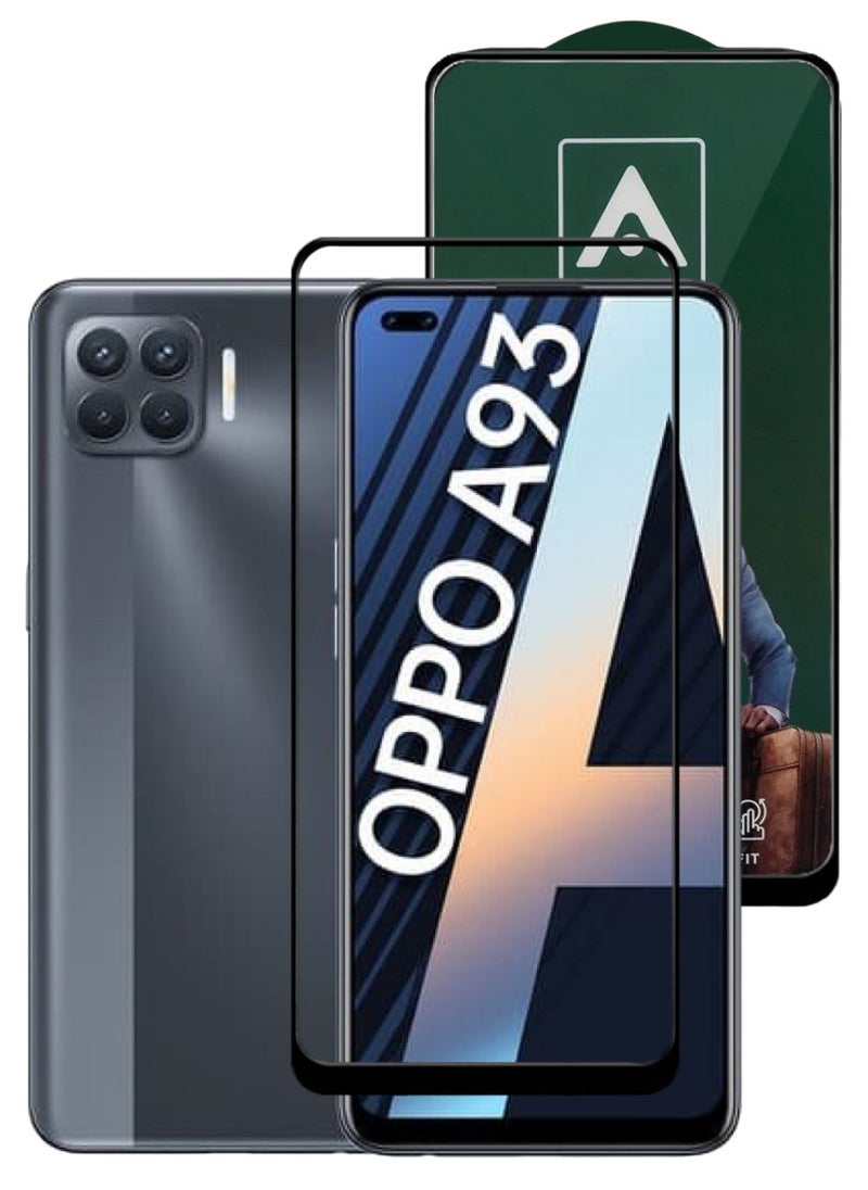 ACLIX Antistatic ESD Dustproof Premium Quality High Definition Tempered Glass Screen Protector Designed For Oppo A93 - Image 1