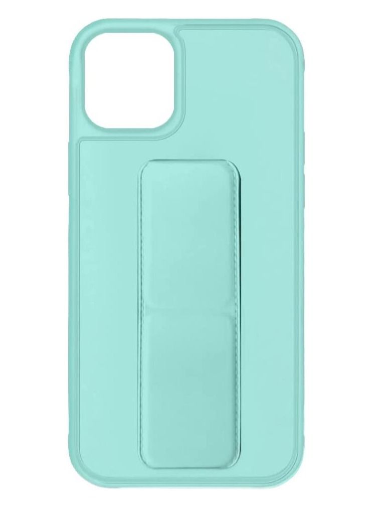 VITION Case Cover For iPhone 14 Plus Finger Grip Phone holder Case Car Magnetic Multi-function 3 in 1 Shockproof Back Cover Protective Case (iPhone 14 Plus, Mint Green) - Image 3