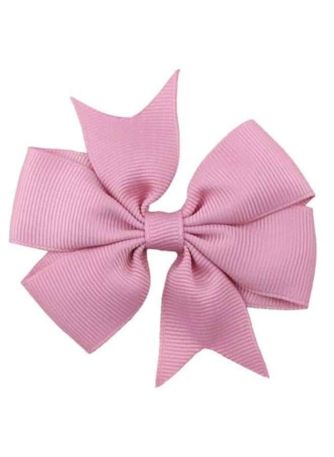 Elite Dose - Purple Bow Hair Clips Steel Clamping Body 2 Pieces for Girls - Image 1